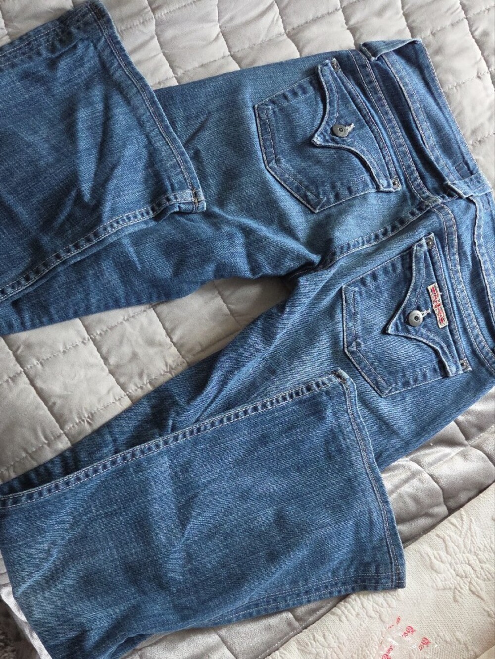 Hudson Women's Light Blue Flare Jeans - Picture 7 of 7